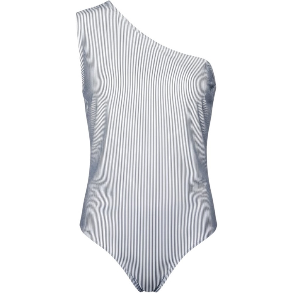 J.Crew Seersucker Striped One-Shoulder Swimsuit One-Piece Plus Size 24 NWT